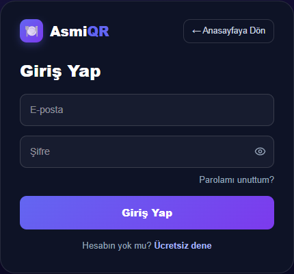 Panel giriş formu